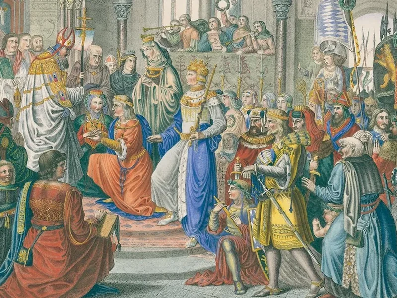 1801-Wilhelm Röckel - Matrimonio di Ottone l'Illustre con Agnese, Contessa Palatina del Reno
